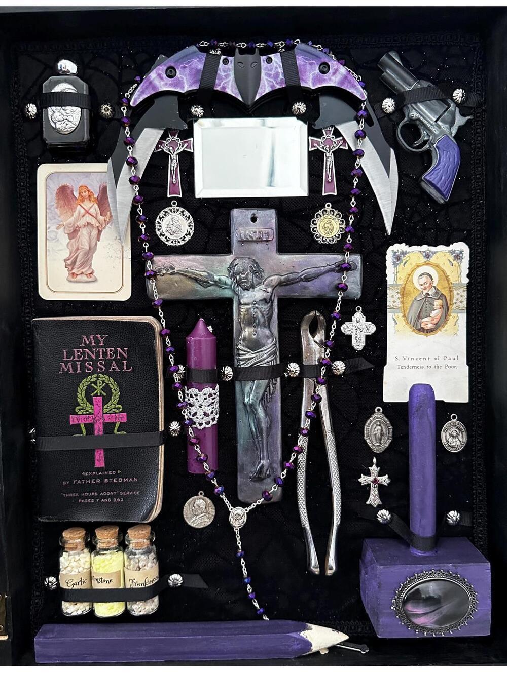 Vampire Slayer Kit Poster, Dark Purple 16” x 20”, Print, Goth Decor